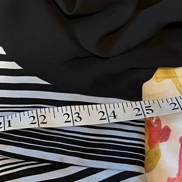 LANE BRYANT Blouse Size 18 / 20 Striped Asymetrical - Picture 12 of 16